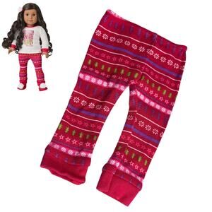 American Girl Doll Holiday Pants Peace Love Joy Outfit Accessory Pjs Pajama Pant
